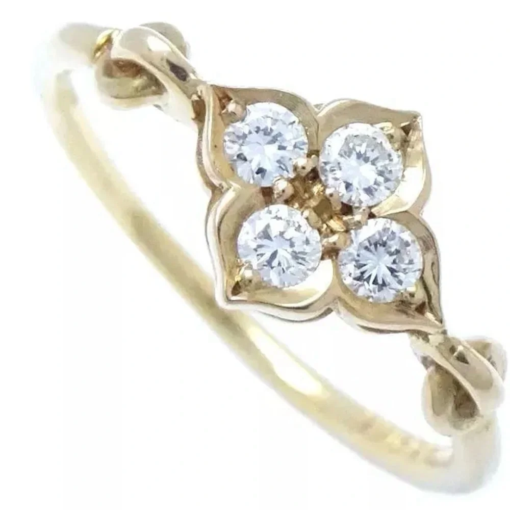 Cartier size 4.5 Hindu lotus ring- 18k gold Diamond. Authenticated! - Picture 1 of 6